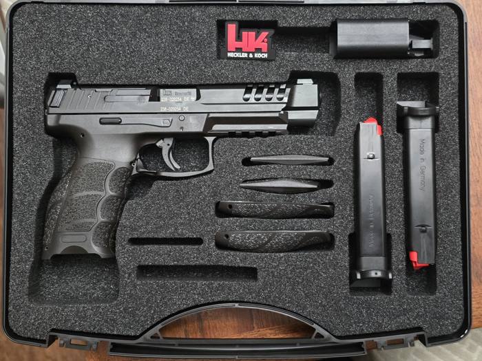 Handgun with accessories